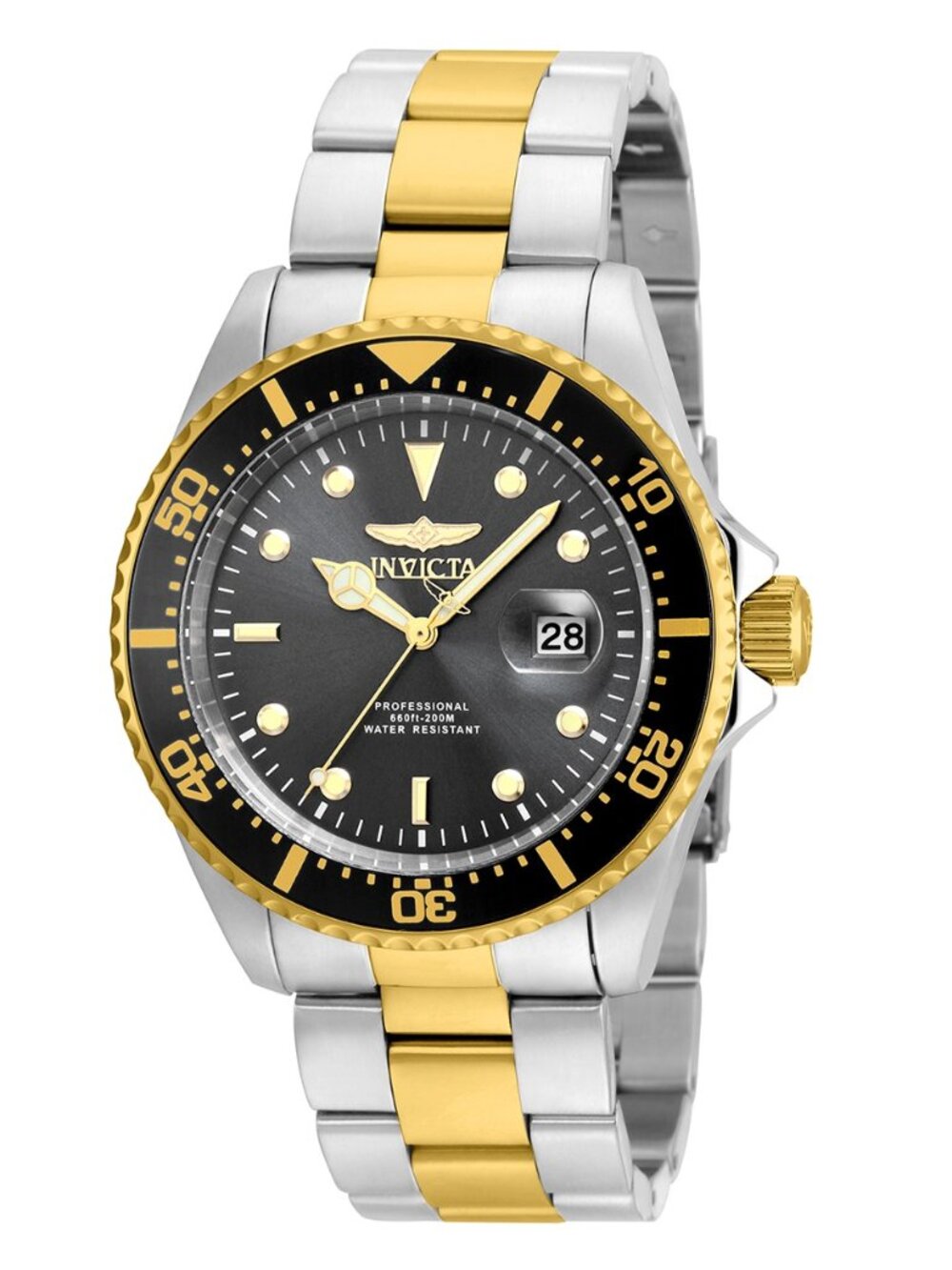 Invicta Pro Diver Men's Watch - 43mm, Steel, Gold (22057)
